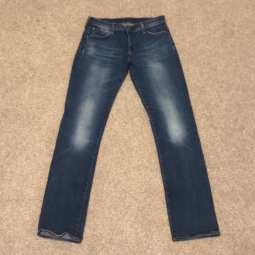 Ralph Lauren Denim & Supply Dark Wash Fade Straight Jeans